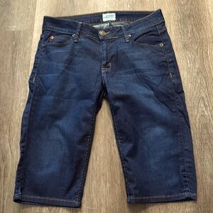 HUDSON Blue Denim Jean Bermuda Shorts